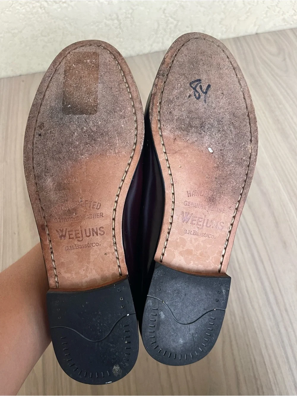G.H. Bass & Co. Burgundy Tassel Kiltie Loafers